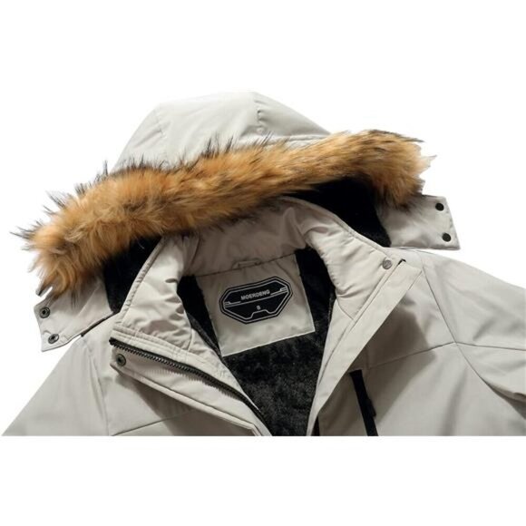 Women's Waterproof Ski Snow Jacket Winter Warm Hooded Snow Coat - Picture 7 of 8